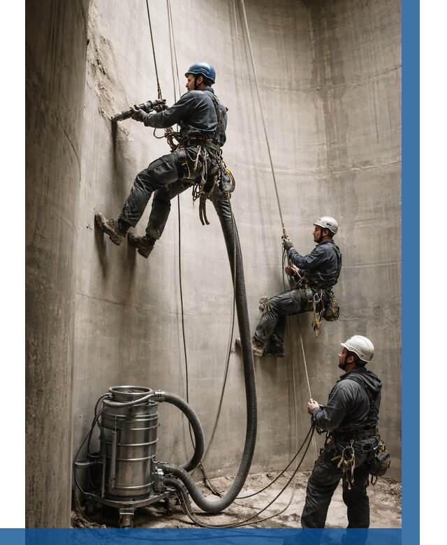 Зачистка силосов в Большой Камне от 4563 р. Договор и смета ВЫСОТНИК-Бль