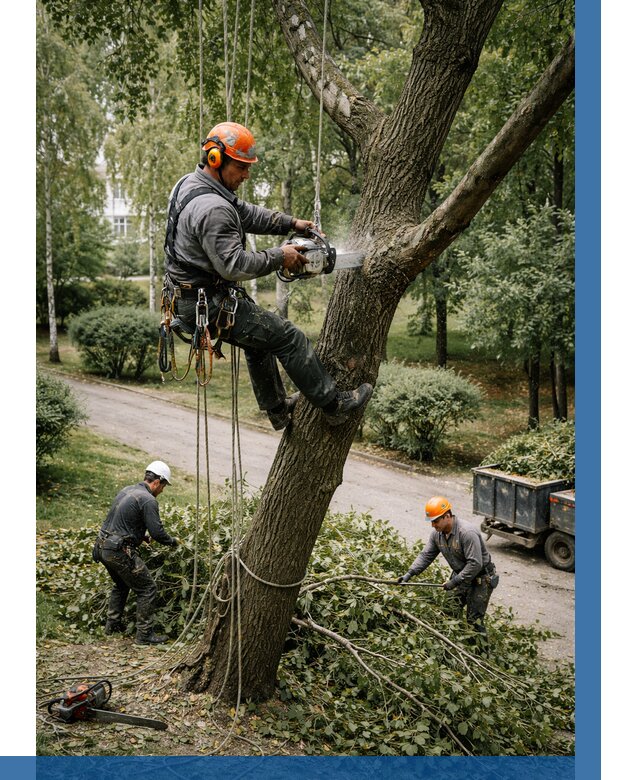 Кронирование деревьев в Большой Камне от 6592 р. | ВЫСОТНИК-Бль