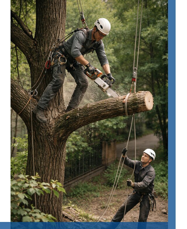 Спил деревьев альпинистами в Большой Камне от 8113 р. | ВЫСОТНИК-Бль