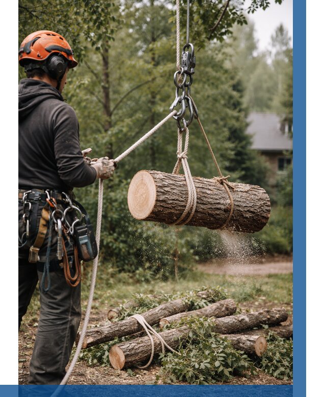 Валка деревьев частями в Большой Камне от 7606 р. | ВЫСОТНИК-Бль