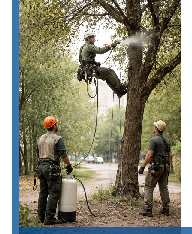 Обработка деревьев от вредителей в Большой Камне профессиональная защита