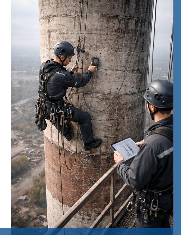Обследование дымовой трубы в Большой Камне от 8113 р. | ВЫСОТНИК-Бль