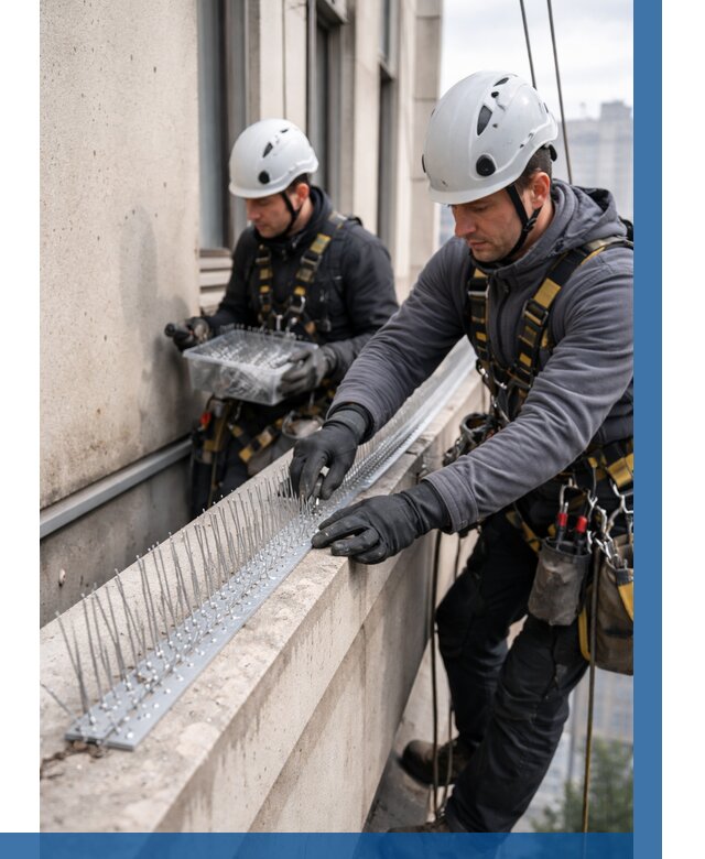 Установка шипов от птиц в Большой Камне от 862 р. | ВЫСОТНИК-Бль